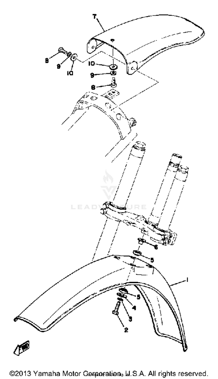 Front Fender Rear Fender Schematic