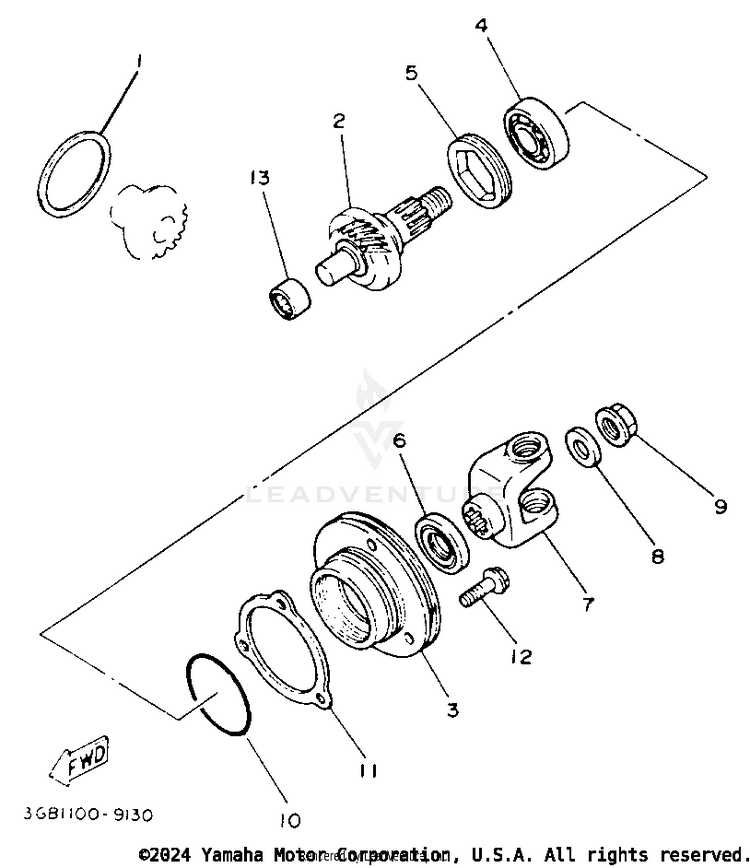Middle Drive Gear Schematic