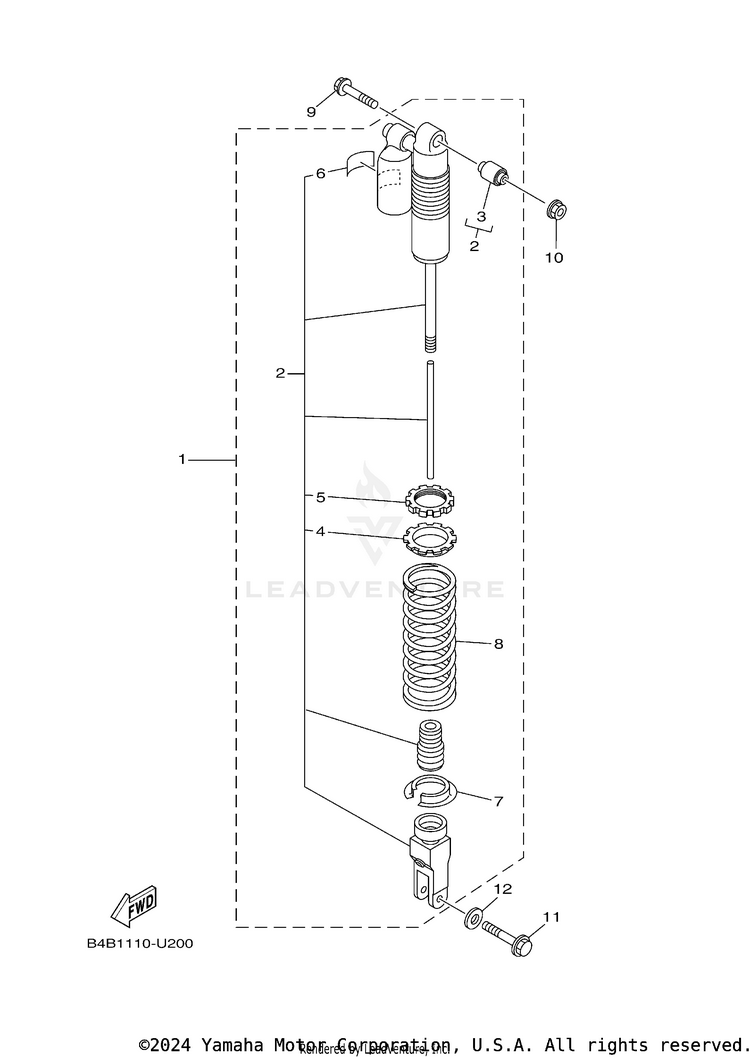 Rear Arm & Suspension Schematic