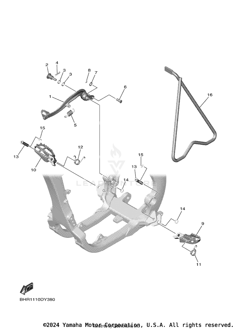 Stand & Footrest Schematic