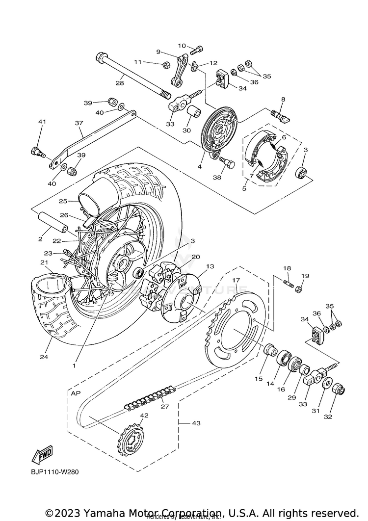 Rear Wheel Schematic