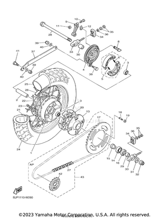 Rear Wheel Schematic
