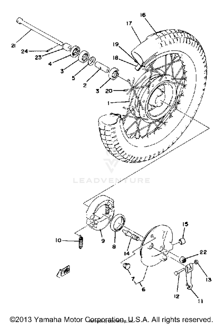 Front Wheel Schematic