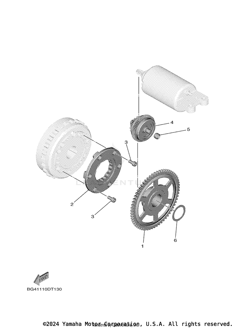 Starter Clutch Schematic