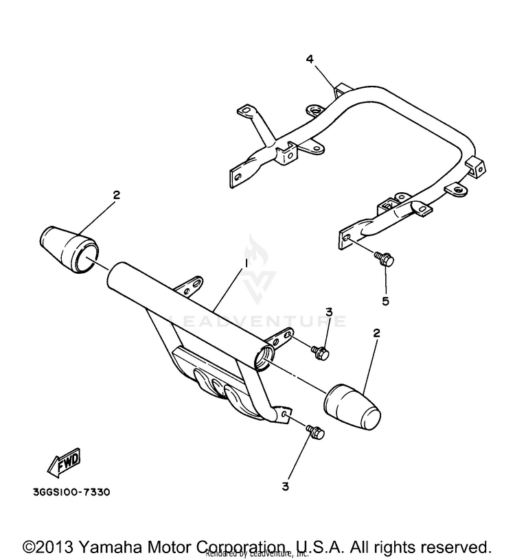 Guard BANSHEE - YFZ350J - 1997 Schematic