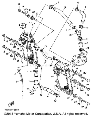 Radiator - Hose Schematic