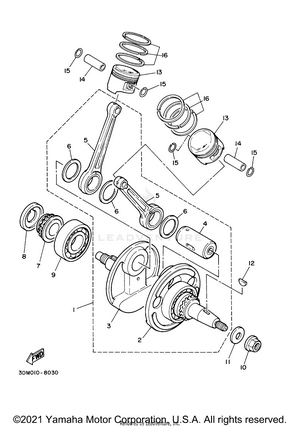 Crankshaft Piston Schematic