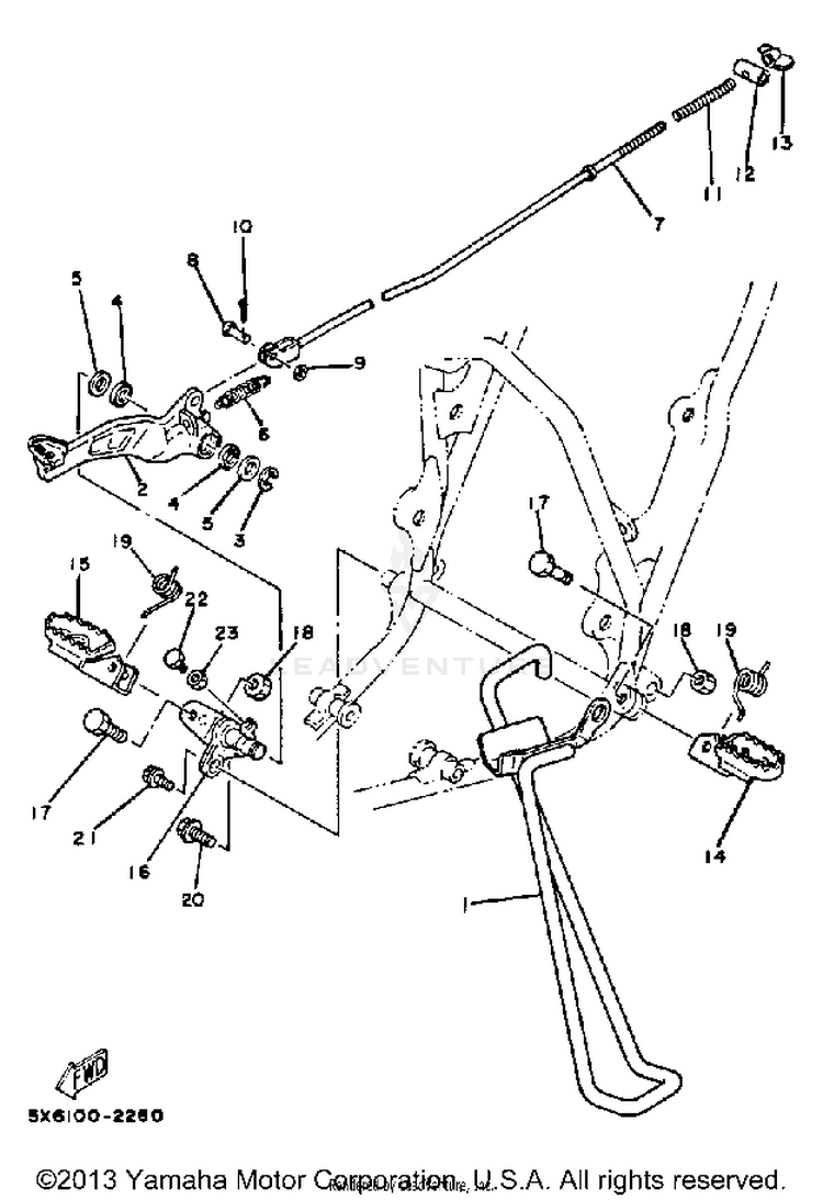 Stand-Footrest Schematic