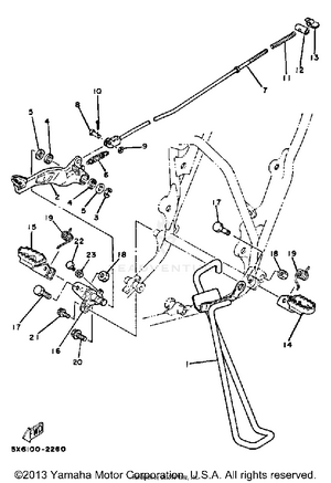 Stand-footrest Schematic