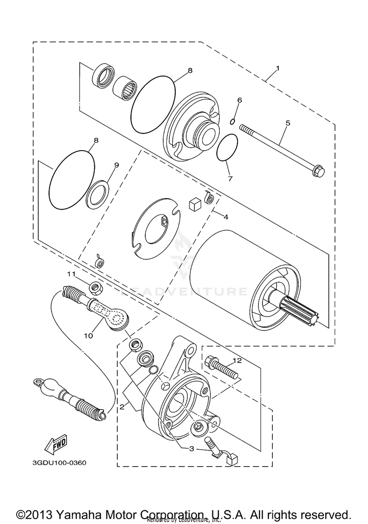Starting Motor Schematic