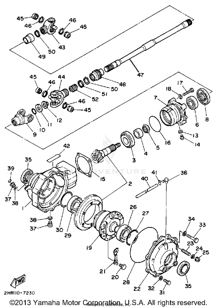 Front Differential Schematic