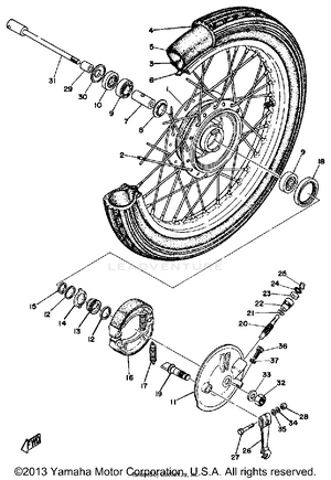 Front Wheel Schematic
