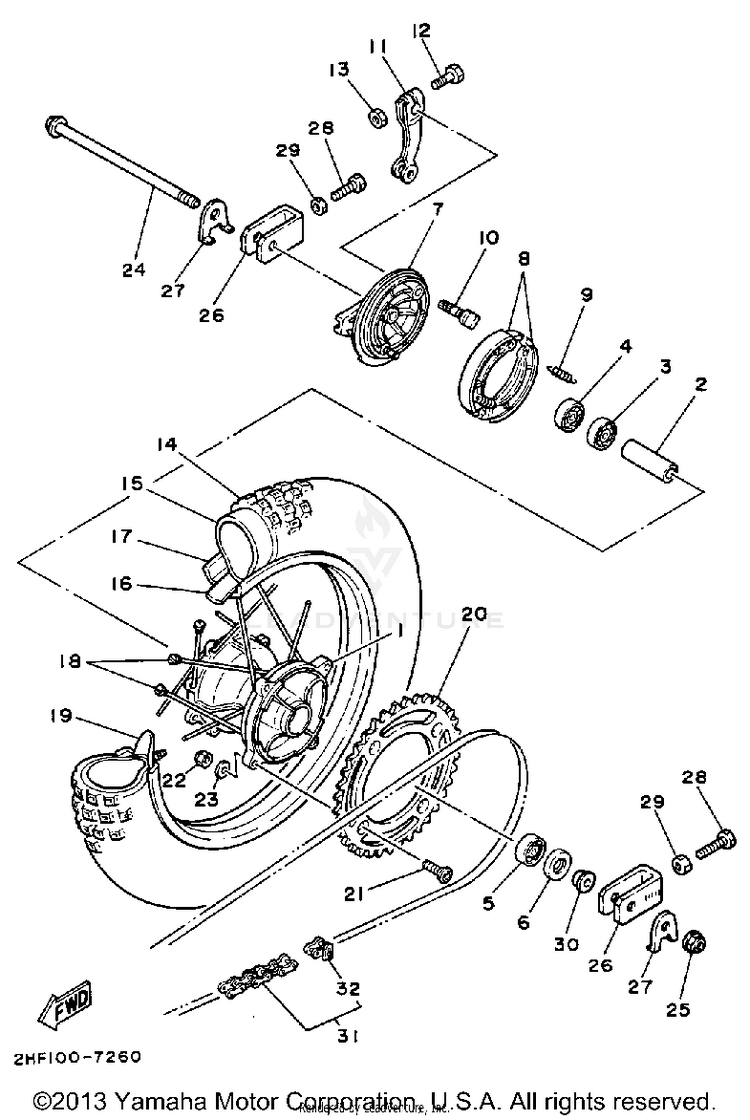 Rear Wheel Schematic