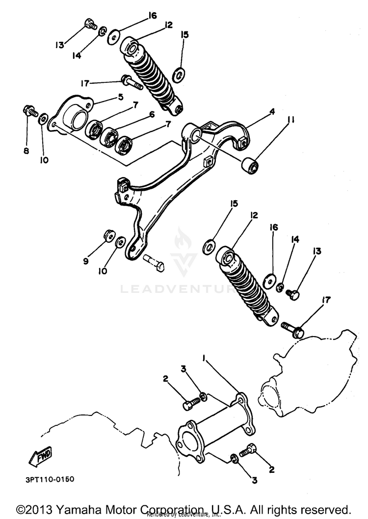 Rear Arm Suspension Schematic