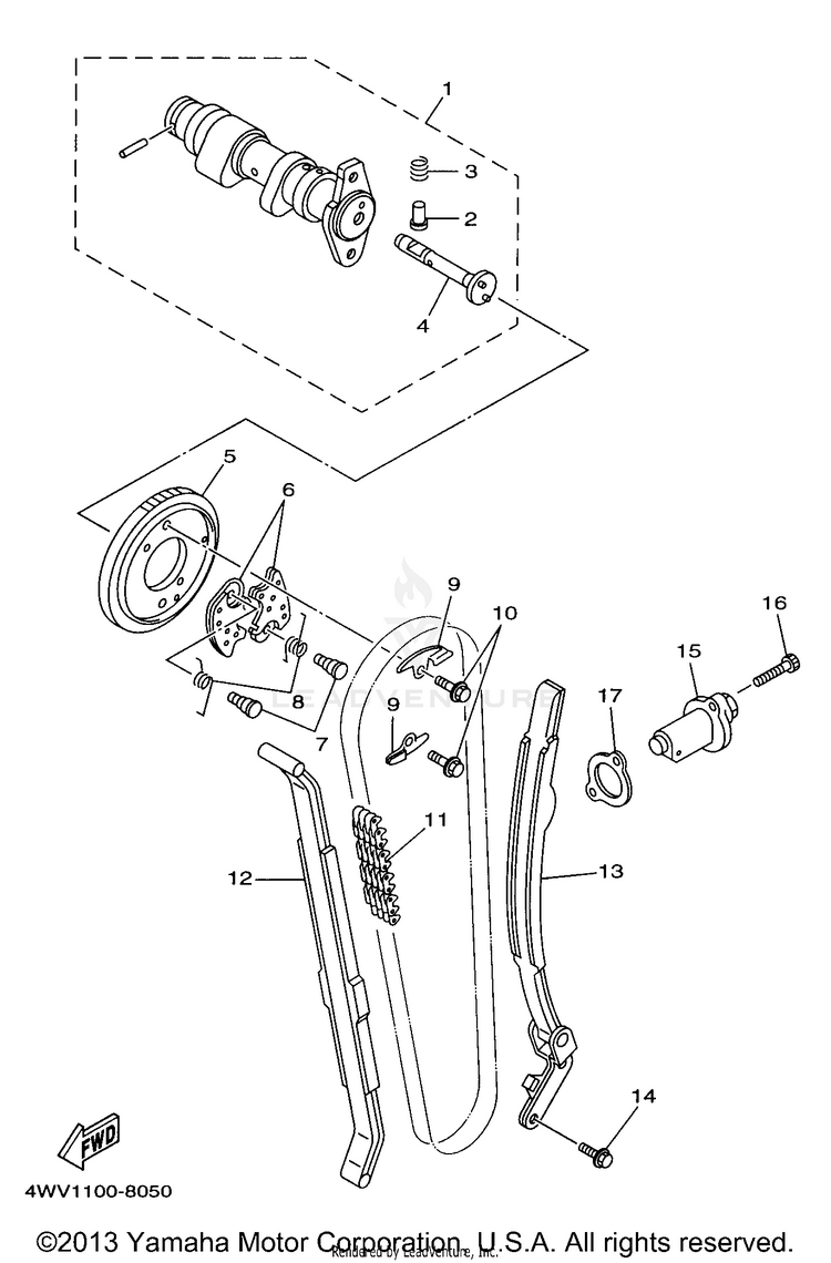 Camshaft Chain Schematic