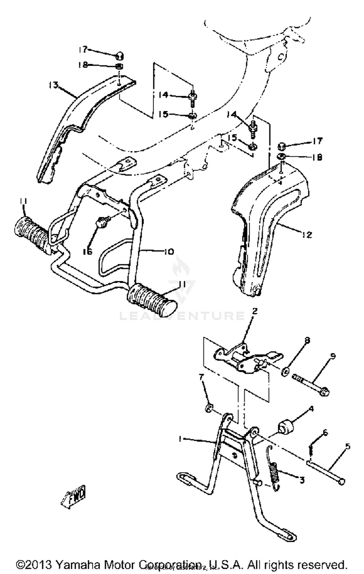 Stand - Footrest Schematic