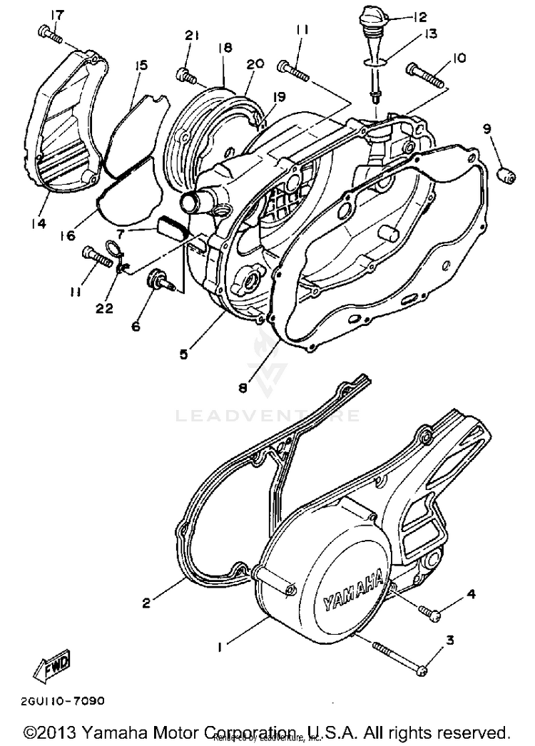 Crankcase Cover Schematic