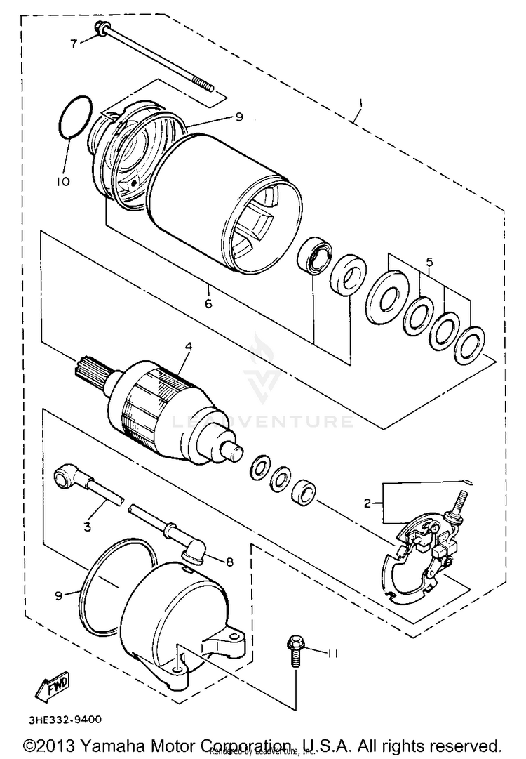 Starting Motor Schematic