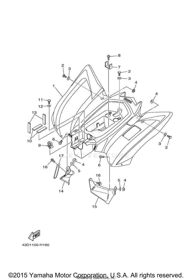 Rear Fender Schematic
