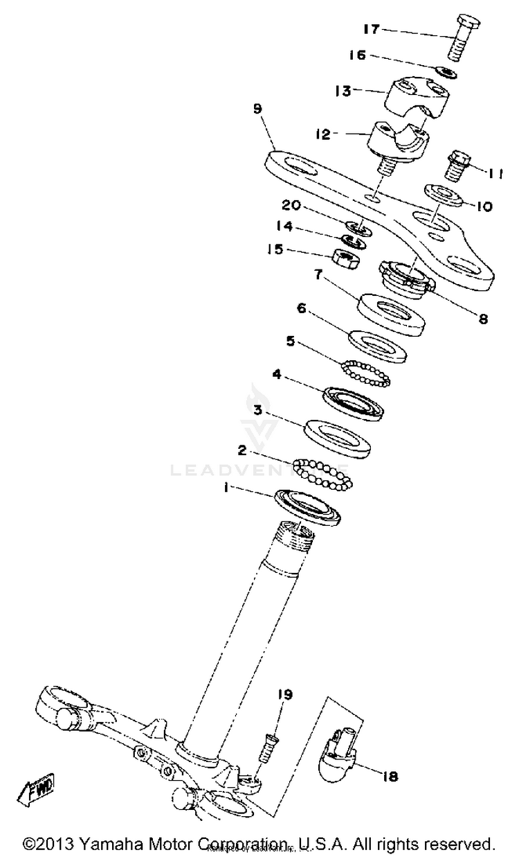 Steering LB80_3D - 1977 Schematic