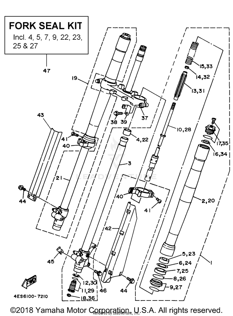 Front Fork Schematic