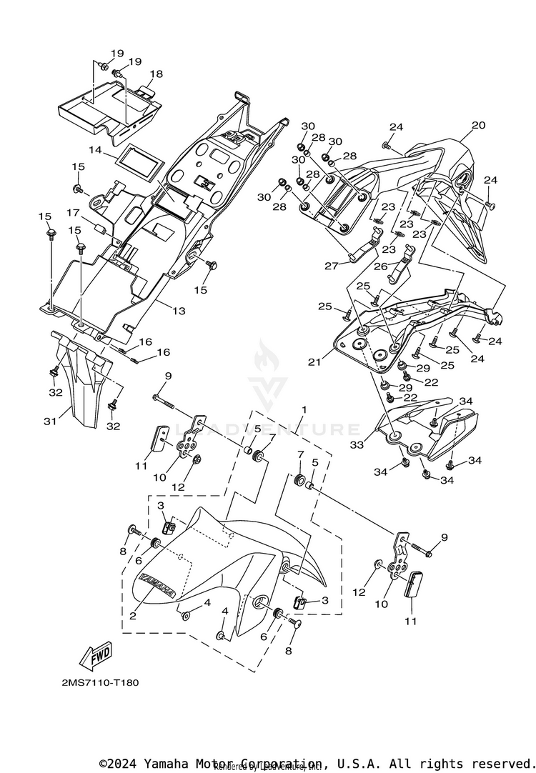 Fender YZFR3 - YZFR3JB - 2018 Schematic