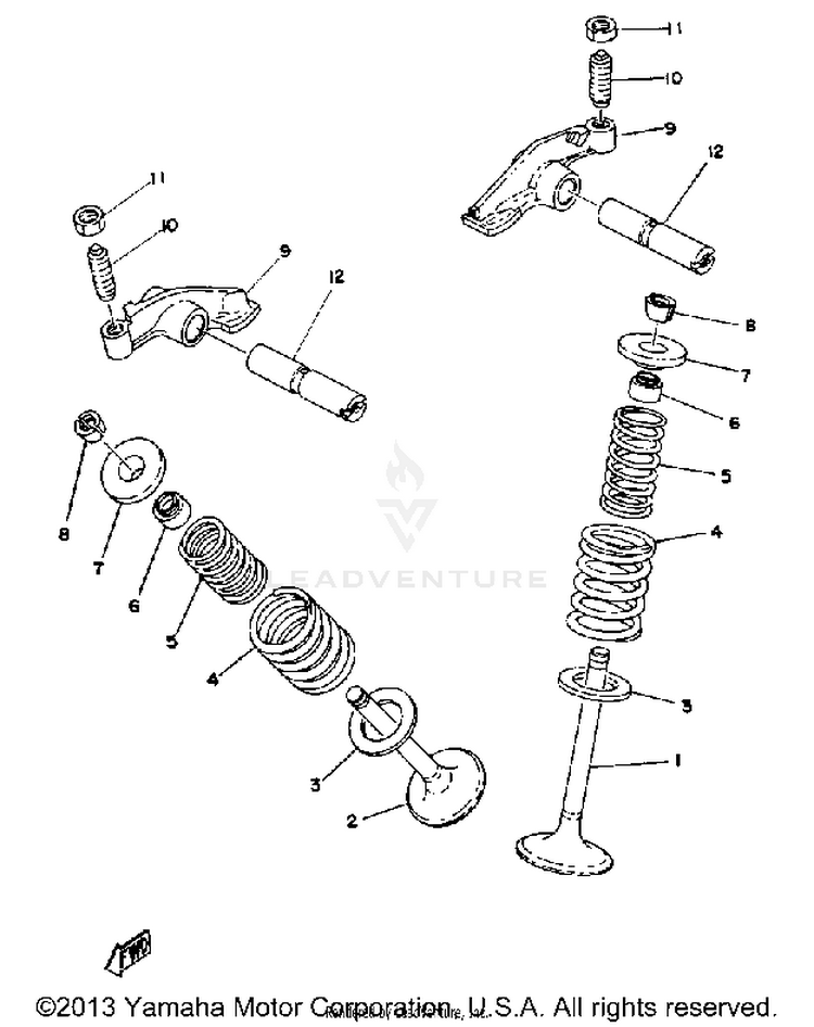 Valve - Rocker Arm Schematic