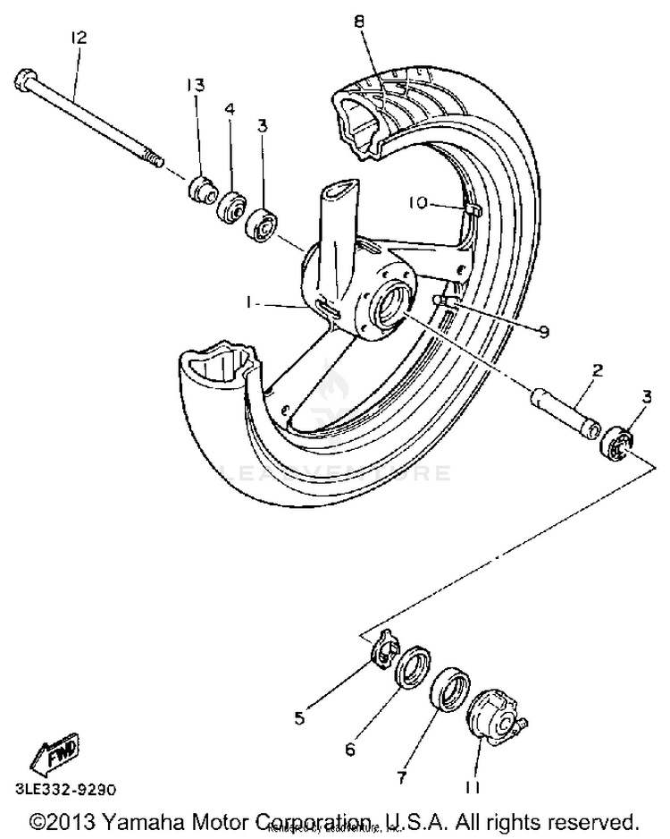 Front Wheel Schematic