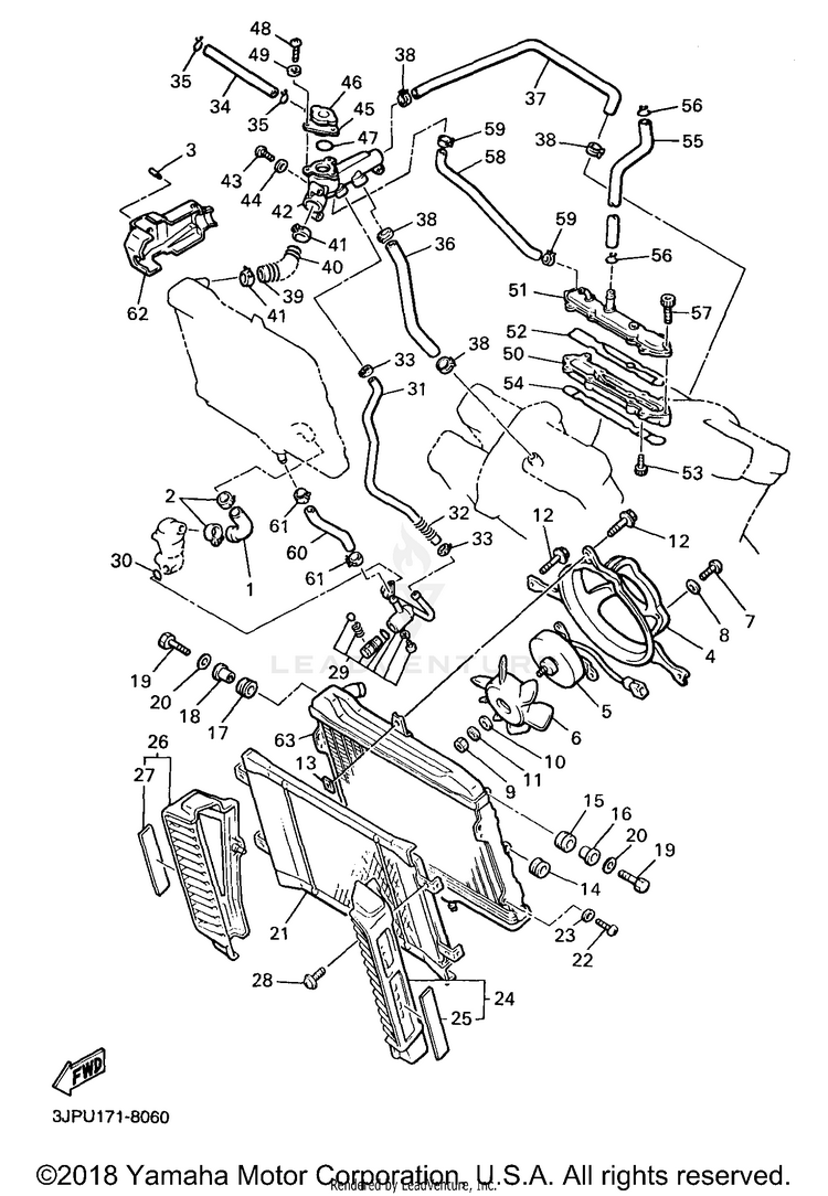 Radiator Hose Schematic