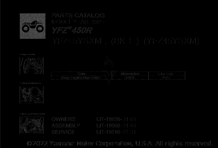 1 Title Page YFZ450R - YFZ45YSXML - 2021 Schematic