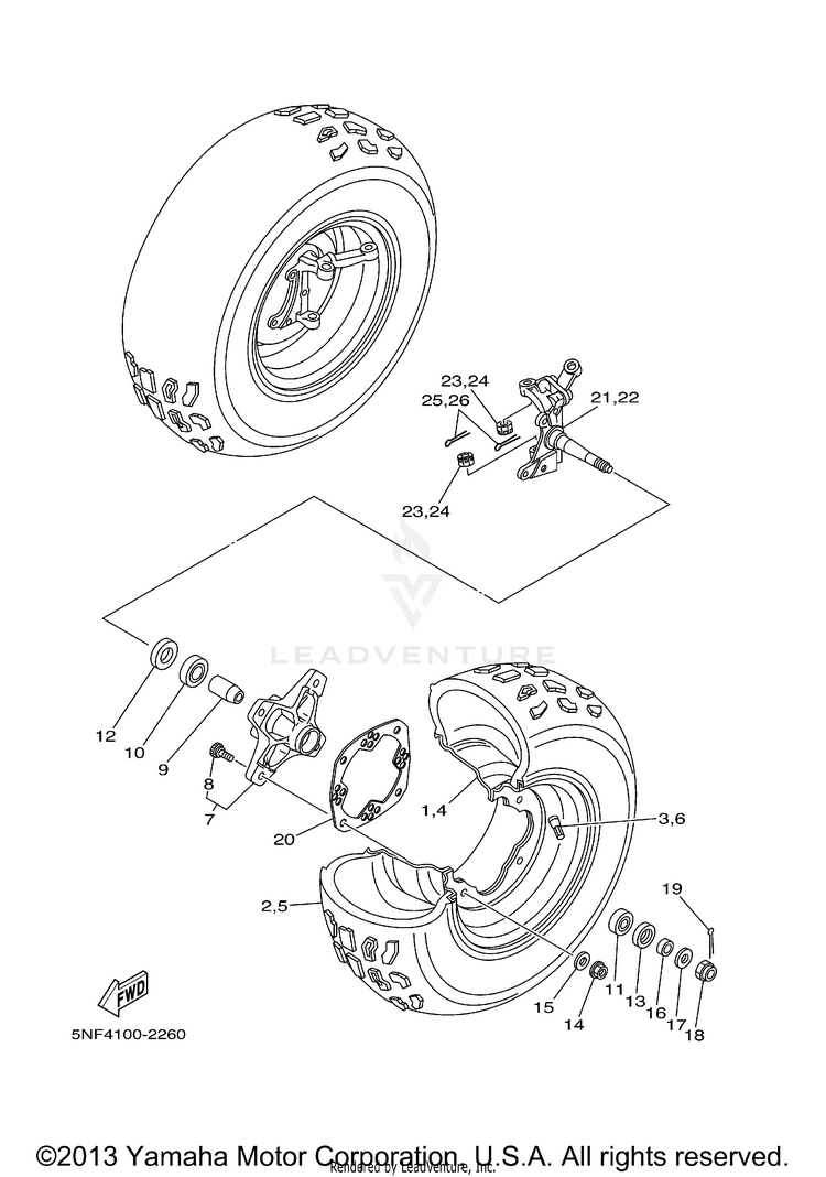 Front Wheel Schematic