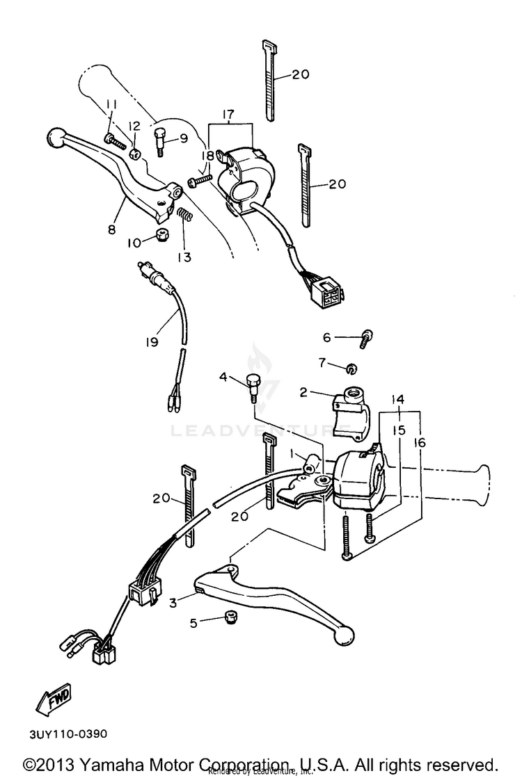 Handle Switch Lever Schematic