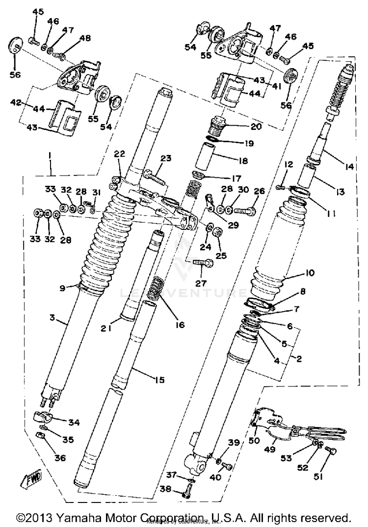 Front Fork Schematic