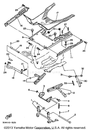 Stand Footrest Schematic