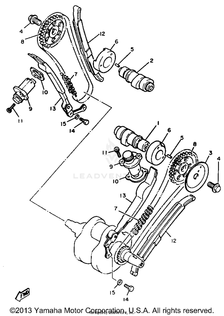 Camshaft Chain Schematic