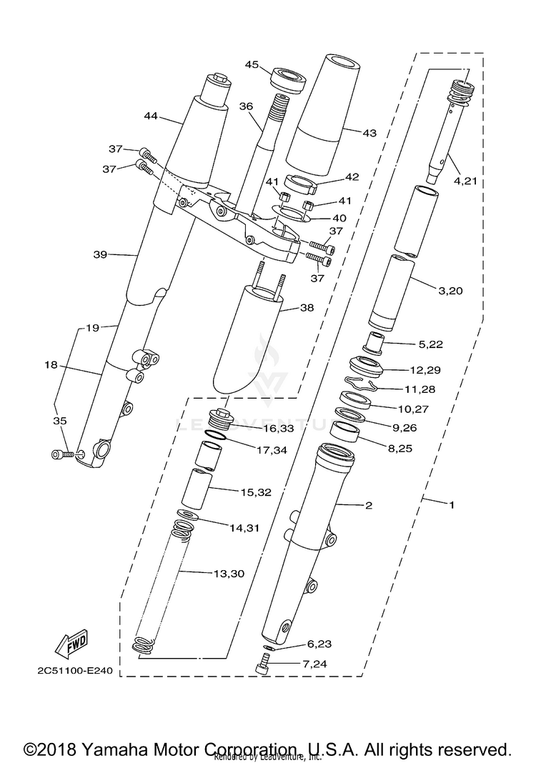Front Fork Schematic