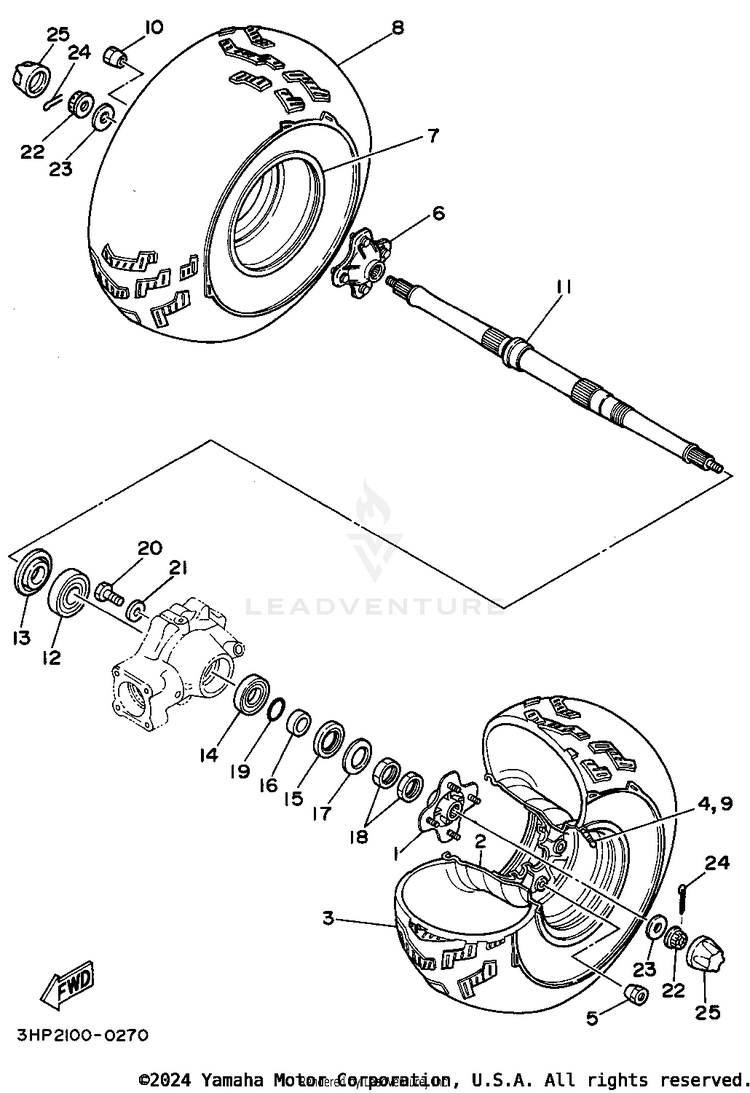 Rear Wheel Schematic
