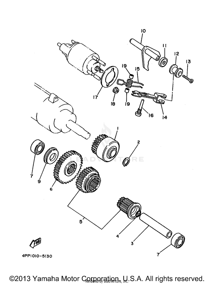 Starter Clutch Schematic