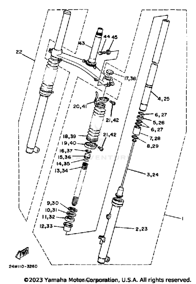 Front Fork Schematic