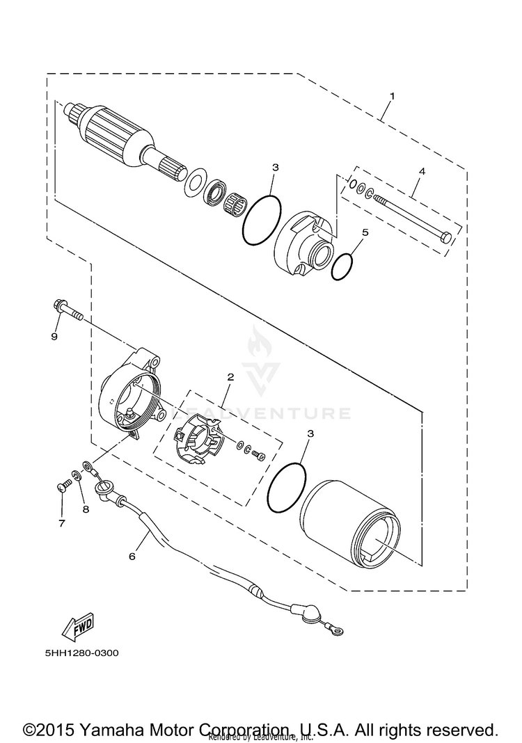 Starting Motor Schematic
