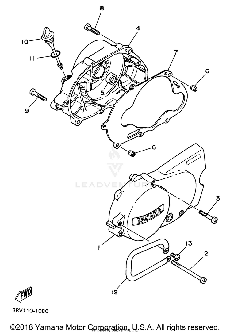 Crankcase Cover 1 Schematic