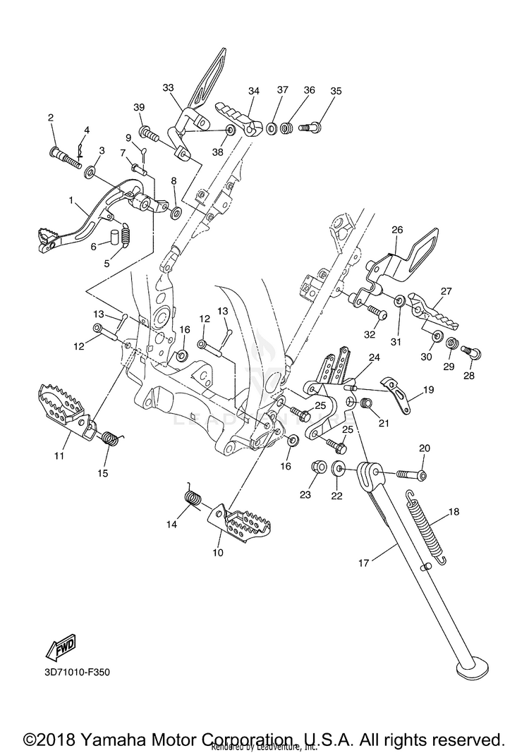 Stand Footrest Schematic