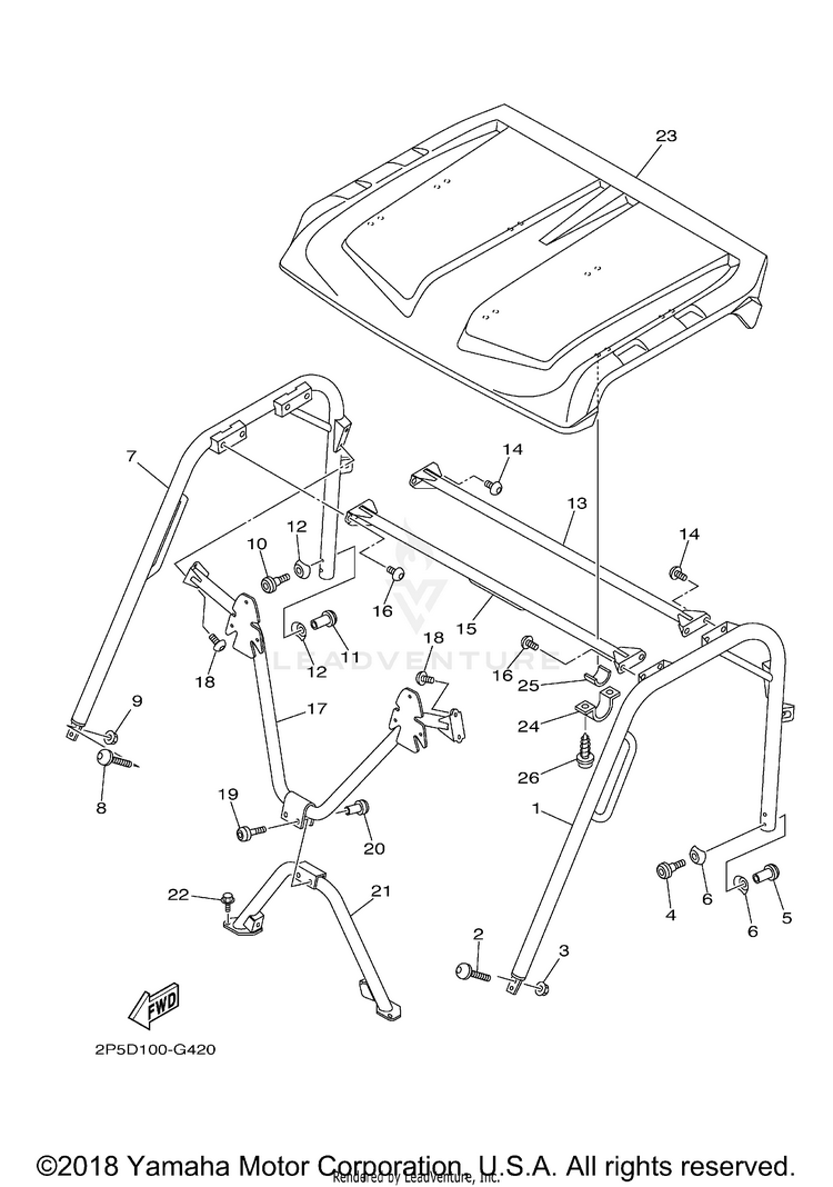 Guard 2 RHINO 450 SPECIAL ED - YXR45FSPX - 2008 Schematic