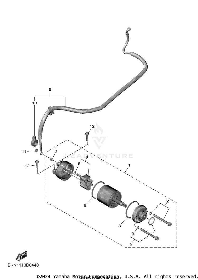 Starting Motor Schematic
