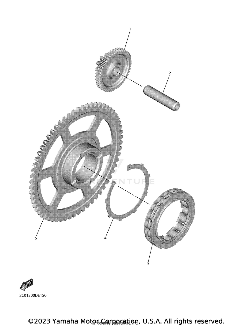 Starter YZFR6 - YZFR6L1CB - 2020 Schematic