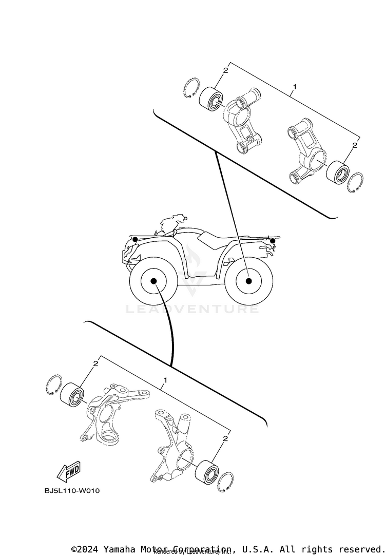 2 Maintenance Parts Kit KODIAK 450 - YFM45KDXMG - 2021 Schematic
