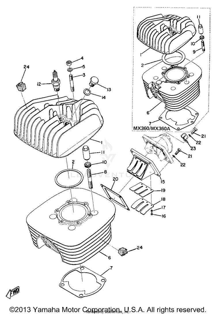 Cylinder - Reed Valve Schematic