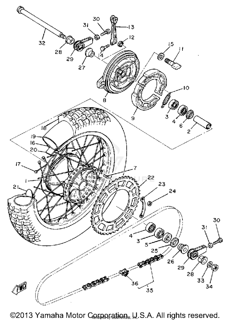 Rear Wheel Schematic