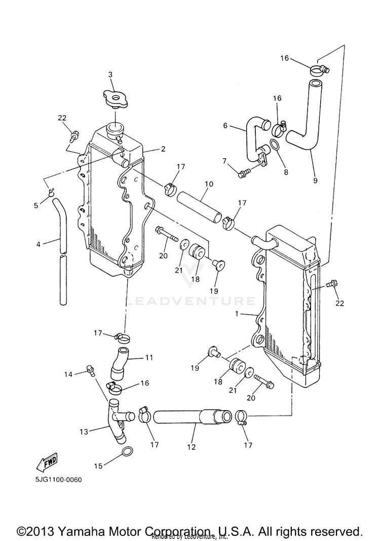 Radiator Hose Schematic