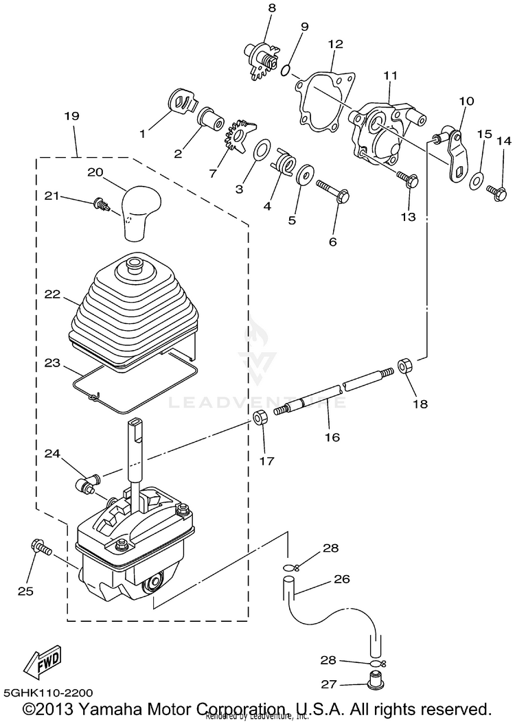 Shift Shaft Schematic